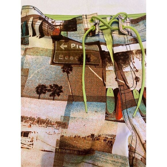 NWT Men’s Arizona Jeans Co. Board Shorts Brown Size 34 - Picture 8 of 12